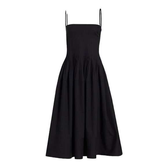 PROENZA Schouler Black Sleeveless Corset Midi Dress Size 8 MSRP $1190 current!!! - Picture 4 of 13